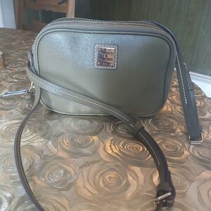 Dooney & Bourke Saffiano  Sawyer Green Crossbody Bag